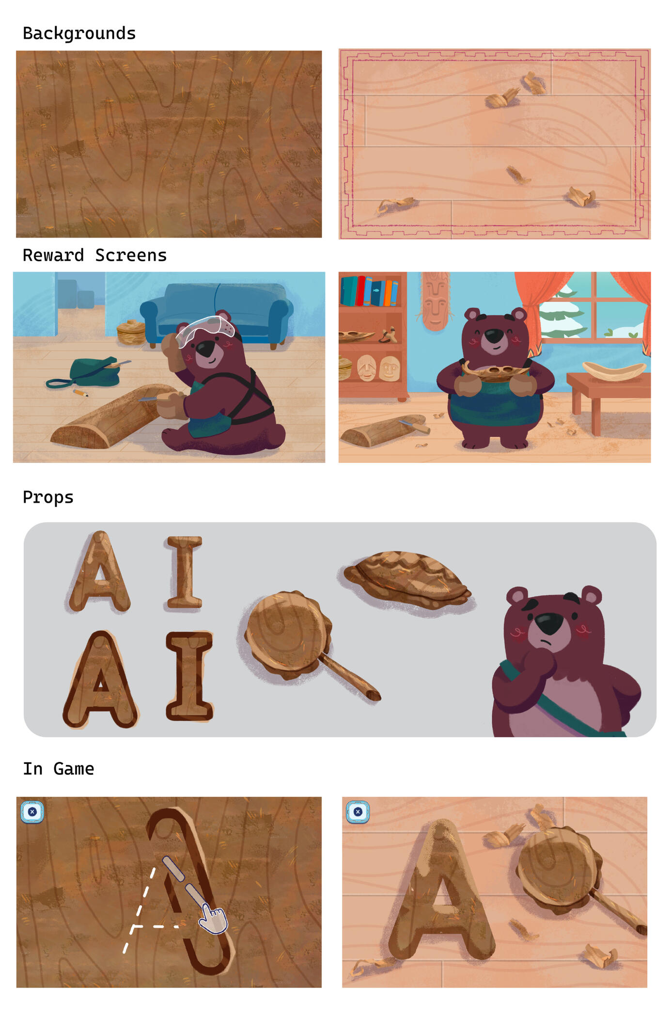 wood carving minigame