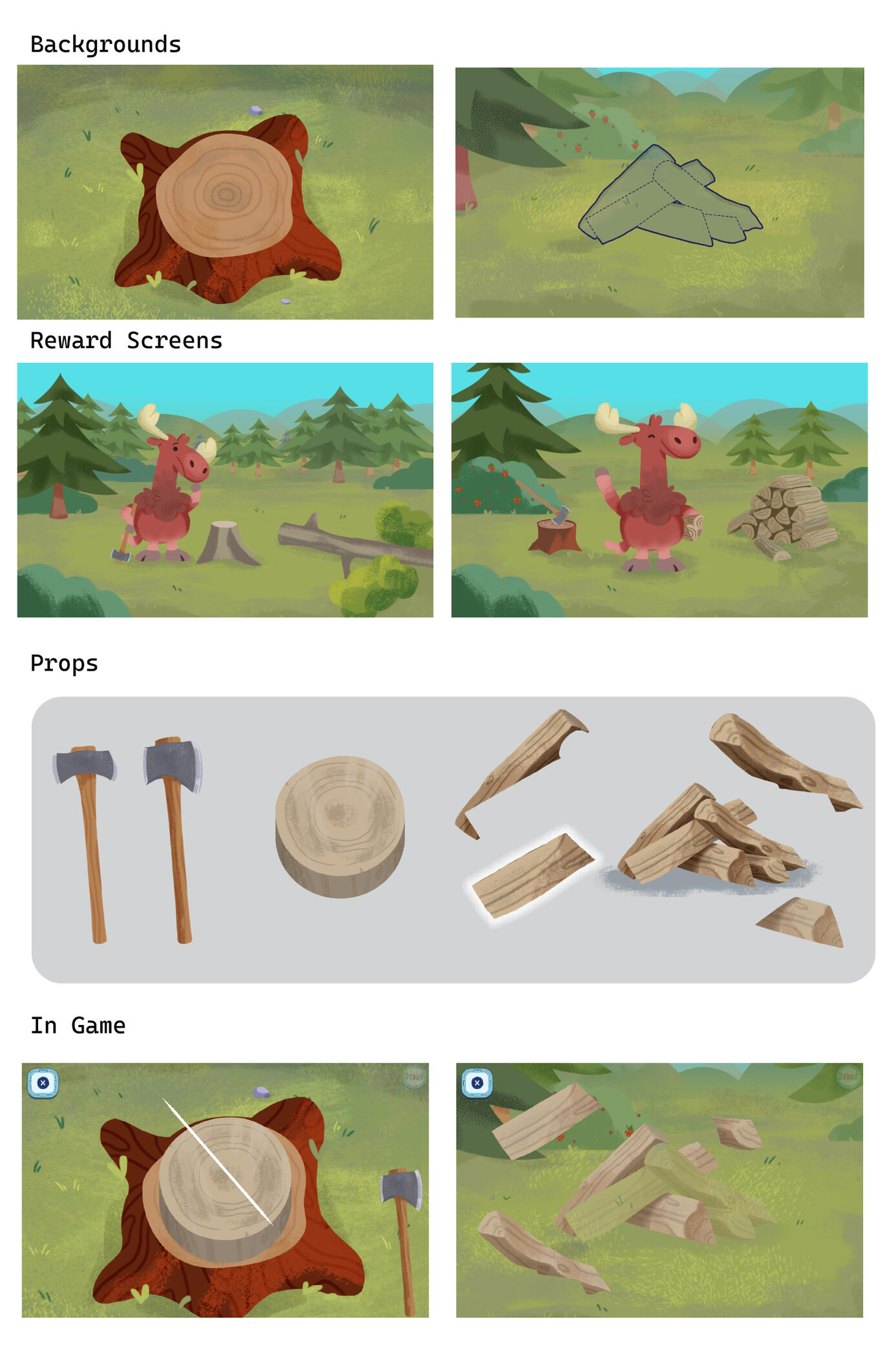 wood chopping minigame